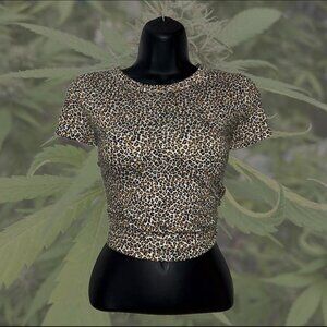 Banana Republic Y2K Cheetah Baby Tee - S/M